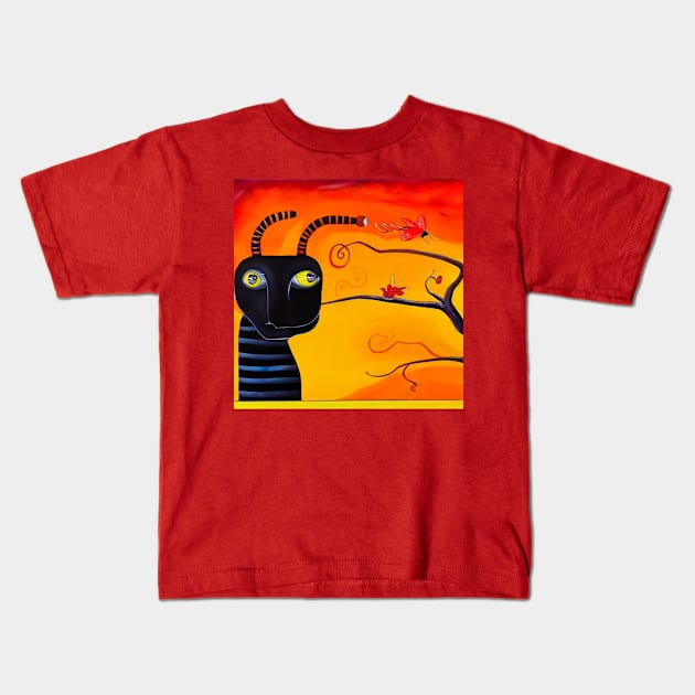 Cute Bug . Kids T-Shirt by Canadaman99